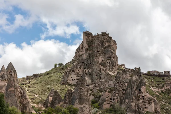 Beautiful Landscape Rock Formations Mountains Cappadocia Travel Adventure Vacation — стоковое фото