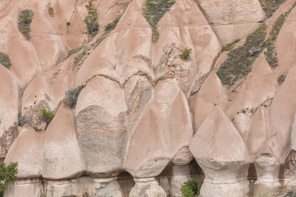 Krásná Krajina Skalních Útvarů Horách Cappadocii Cestování Dobrodružství Dovolená — Stock fotografie