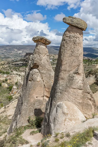 Beautiful Landscape Rock Formations Mountains Cappadocia Travel Adventure Vacation — Photo