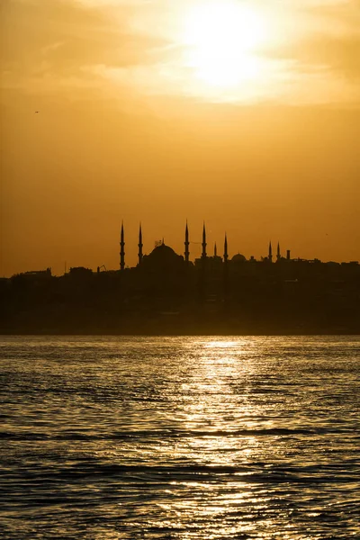 Beautiful Sunset Mosque Istanbul Turkey — Fotografia de Stock