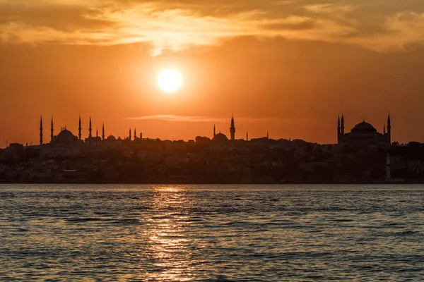 Beautiful Sunset Mosque Istanbul Turkey — Photo