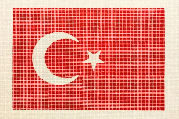 Flag Turkey Old Grunge Background — 스톡 사진
