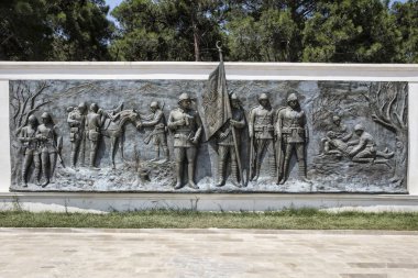 Canakkale, Turkey - August 04, 2016: 57th Regiment martyrdom was built in the memory of the 57th Regiment giving thousands of martyrs and injured in the Canakkale Wars.