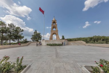 Çanakkale, Türkiye - 4 Ağustos 2016: 57. Alay şehidi anısına Çanakkale Savaşı 'nda binlerce şehit ve yaralı verildi..
