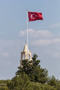 Canakkale, Turkey - August 4, 2016: 57th Regiment martyrdom was built in the memory of the 57th Regiment giving thousands of martyrs and injured in the Canakkale War.