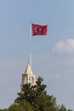Canakkale, Turkey - August 4, 2016: 57th Regiment martyrdom was built in the memory of the 57th Regiment giving thousands of martyrs and injured in the Canakkale War.