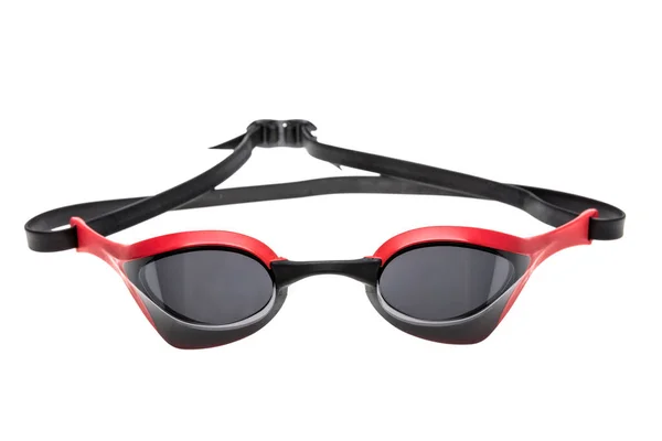 水泳ゴーグル 白い背景に隔離された水泳用の眼鏡 スポーツフィットネスウォータースポーツオブジェクトのコンセプト — ストック写真