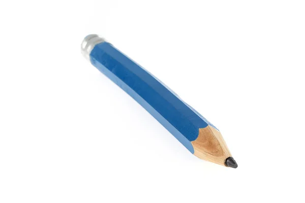 Blue Pencil Isolated White Background — Stock Photo, Image