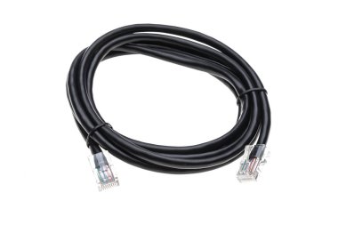 ağ kablosu beyaz arkaplanda izole edildi