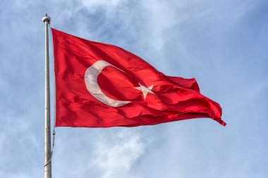 Avrupa Birliği bayrağı ve rüzgâr. 3d oluşturma.