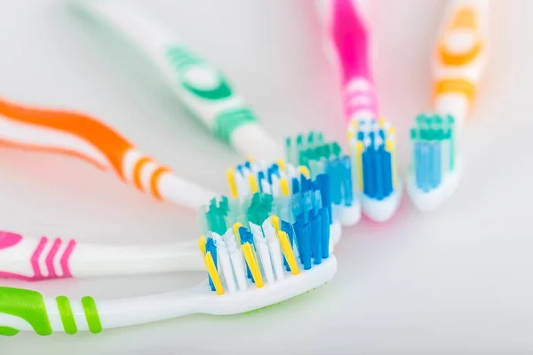 Dental Toothbrushes White Background — Stock Photo, Image