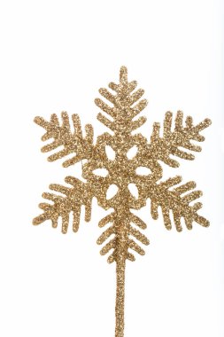 Beyaz arkaplanda Noel süslemesi