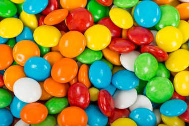 colorful background of multicolored candies