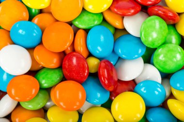 colorful background of multicolored candies