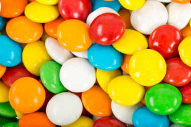 colorful background of multicolored candies