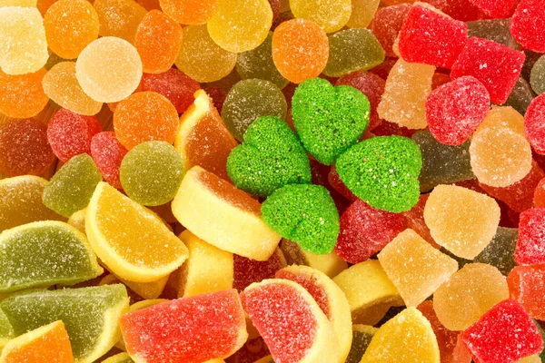 Colorful Jelly Candies White Background — Stock Photo, Image