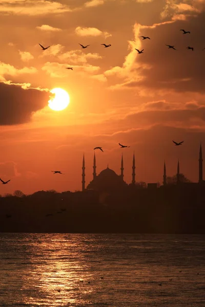 Istanbul Turkey July 2019 View Mosque Sunset — Fotografia de Stock