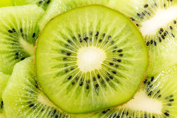 Kiwi Fruits Slices Close — Foto de Stock