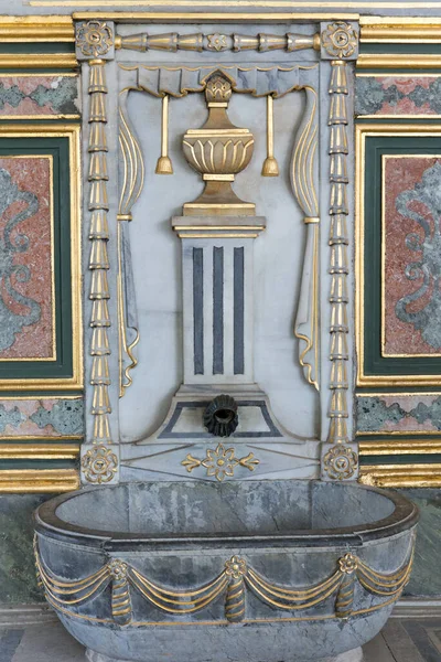 the interior of the palace of versailles, france