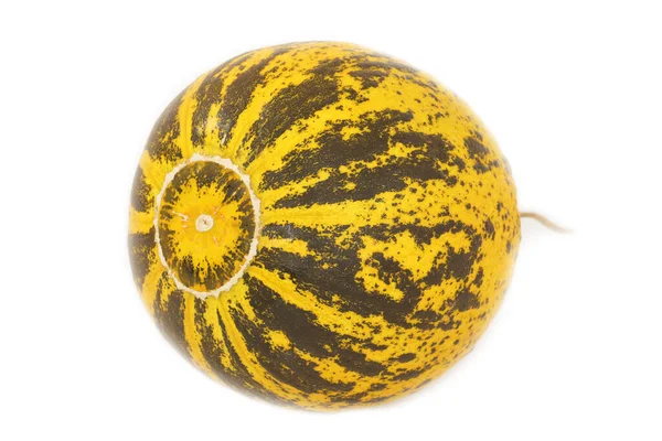 Melone Giallo Maturo Isolato Fondo Bianco — Foto Stock