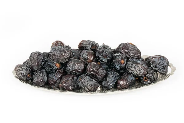 Dried Prunes Isolated White Background — Stock Photo, Image