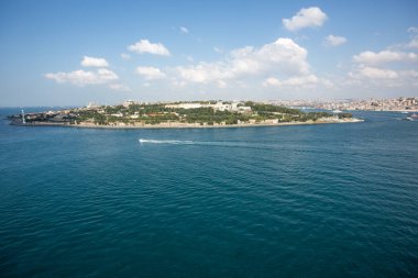 Yazın Akdeniz 'in havadan görünüşü