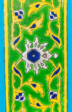 traditional turkish style tile in the mosque