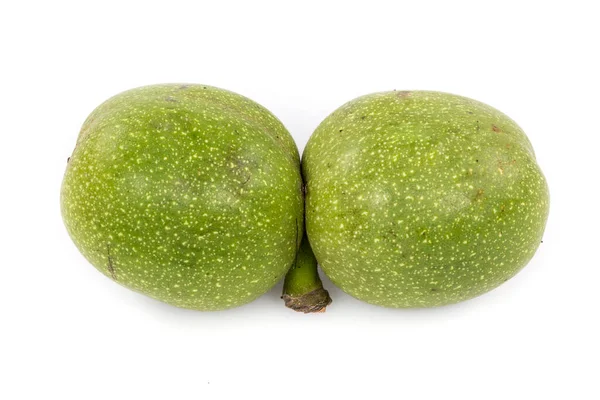 Avocado Verde Isolato Sfondo Bianco — Foto Stock