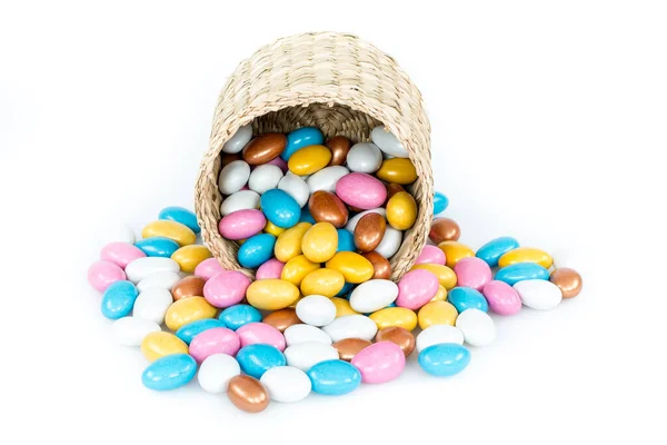 Caramelos Coloridos Aislados Sobre Fondo Blanco —  Fotos de Stock