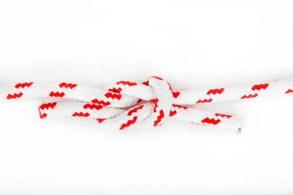 Rope Tied Knot White Background — Fotografia de Stock