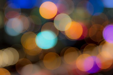 Bokeh ve bulanık ile şehrin soyut arkaplanı.