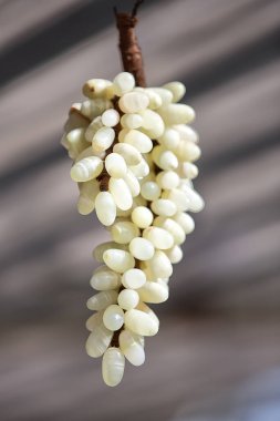 handmade souvenirs in a market