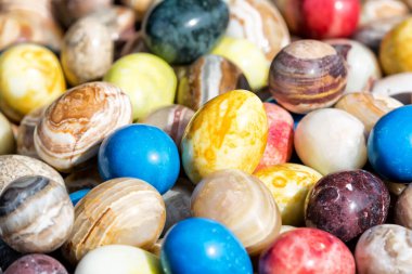 colorful stones close-up view
