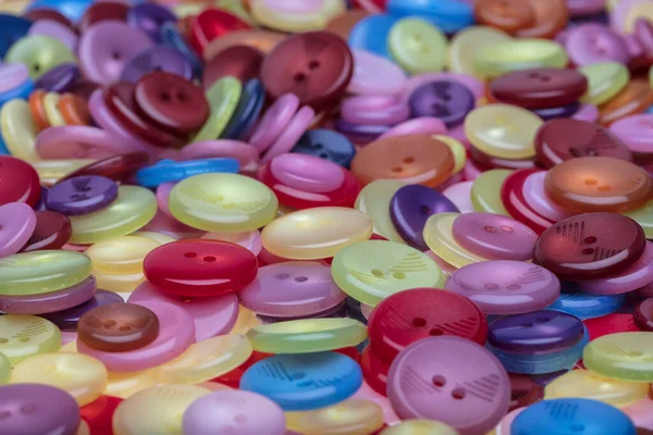 Colorful Buttons Background Top View — Stock Photo, Image