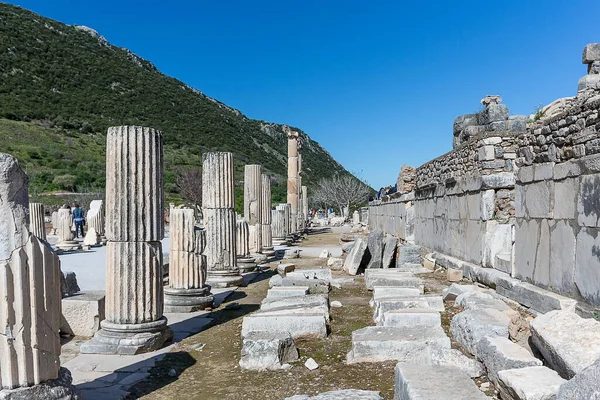 Ruins City Ephesus Turkey — Stockfoto