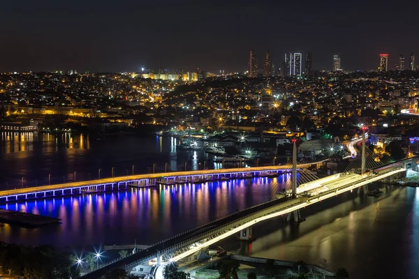 Evening View City Istanbul Turkey — 스톡 사진