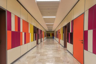interior of a modern building. nobody inside.