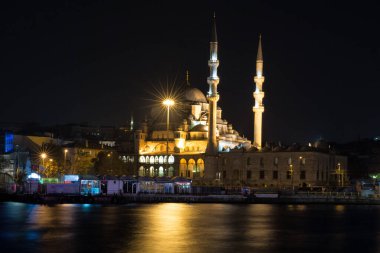 istanbul, turkey-october 10, 2017: hagia sophia mosque at night