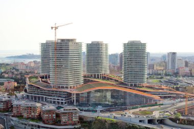 Barselona şehrinin manzarası