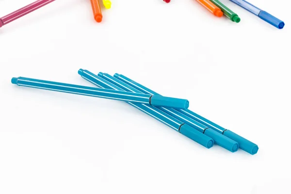 Plastic Disposable Pencil White Background — 图库照片