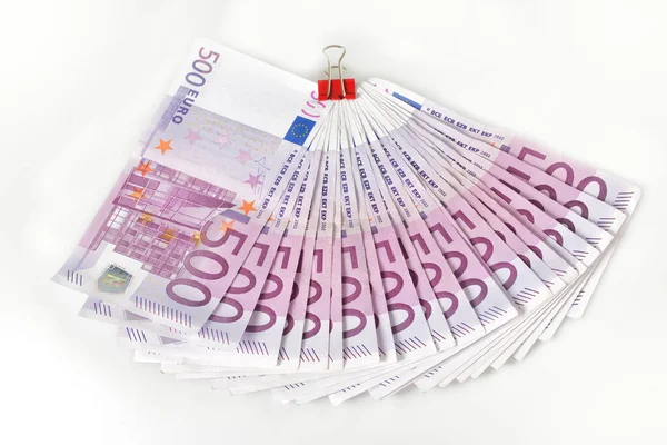Грошовий Фон Ятсот 500 Євро Банкноти — стокове фото