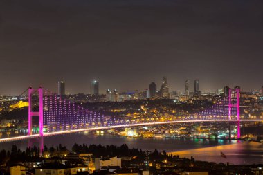 Boğaz köprüsü uzun süre açık kalacak. İstanbul, Türkiye.