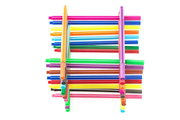 Colorful Markers Children Day — Zdjęcie stockowe