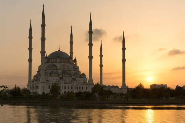 Sabanci Central Mosque Sabanci Merkez Mosque Located Turkish City Adana — Foto Stock
