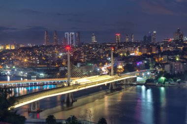 evening view of the city of Istanbul, Turkey