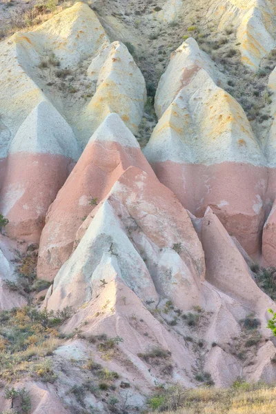 Beautiful Landscape Rock Formations Mountains Cappadocia Travel Adventure Vacation — Stock Photo, Image