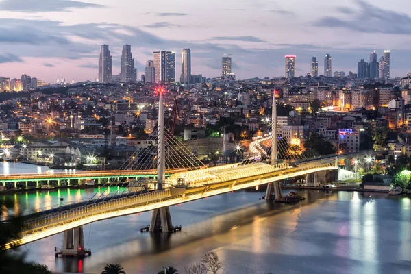 Вечір Міста Стамбул Туреччина — стокове фото