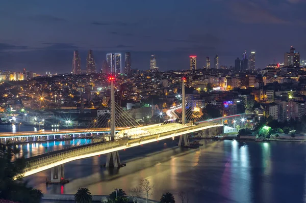 Evening View City Istanbul Turkey — Stok fotoğraf