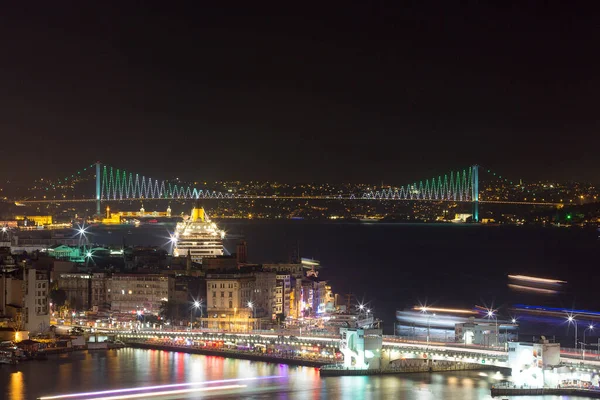 Evening View City Istanbul Turkey — Foto de Stock