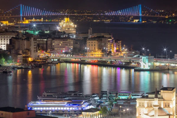 Evening View City Istanbul Turkey — стоковое фото
